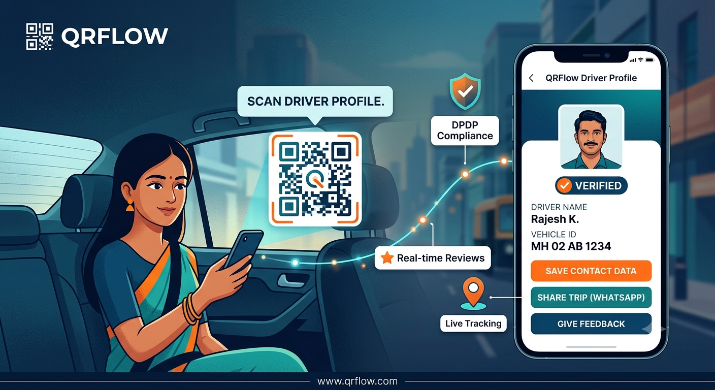QR Code for Transportation & Logistics: Build Passenger Trust & Safety in India
